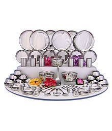 For 1470/-(80% Off) Shri & Sam Stainless Steel 70 Pcs Dinner Set at Snapdeal