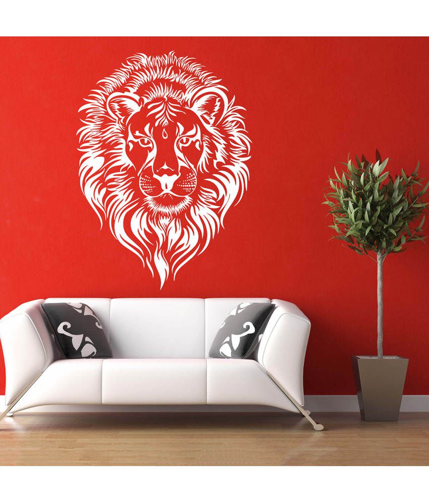     			Decor Villa Big Lion PVC Wall Stickers