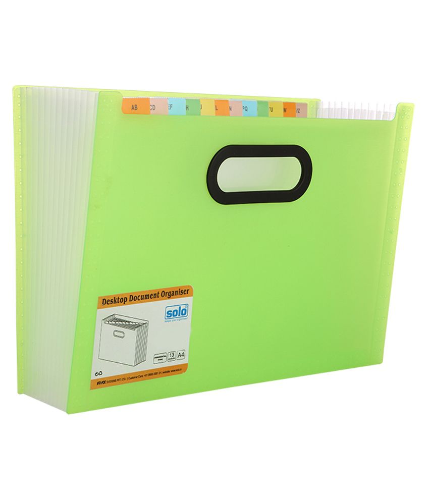 green desktop note organizer with coil
