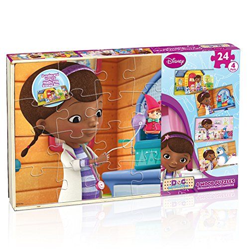 Cardinal Industries Doc McStuffins 4 Wood Puzzle Buy Cardinal Industries Doc McStuffins 4 Wood