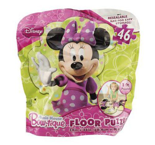 Minnie Mouse Bow Tique Bagged 46 Piece Floor Puzzle With Extra
