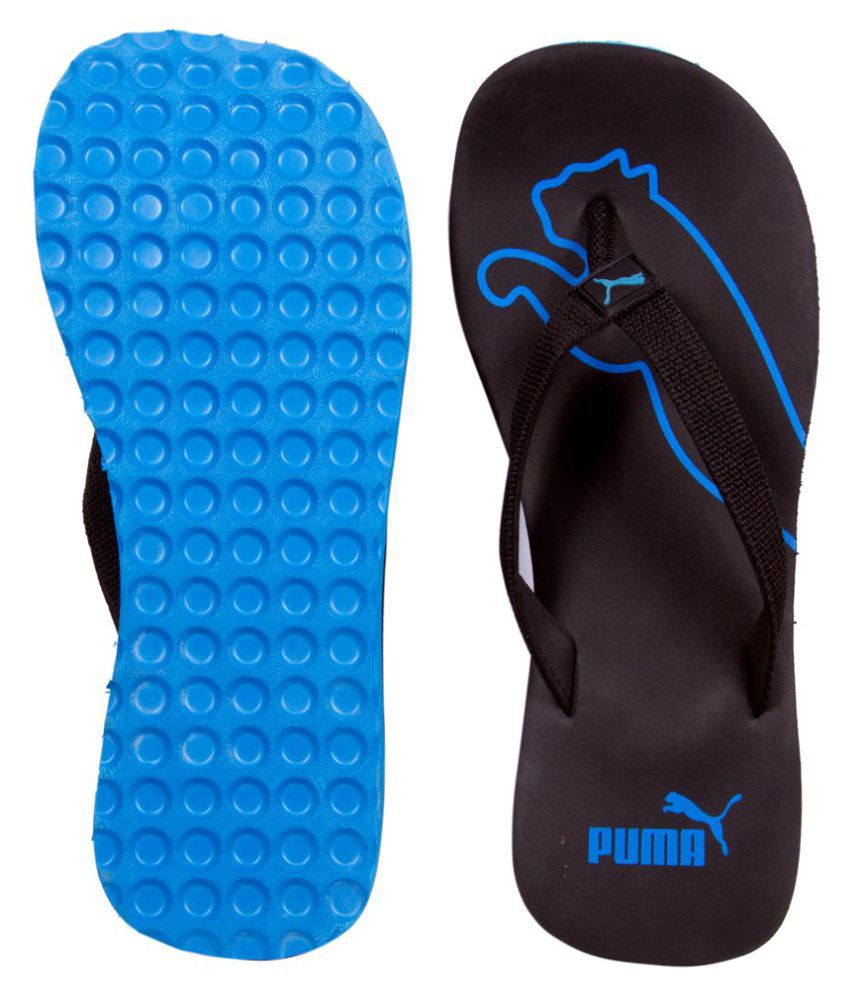 Puma Black Thong Flip Flop Price in India- Buy Puma Black Thong Flip ...