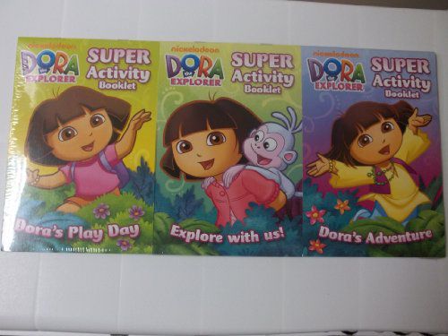Nickelodeon Dora The Explorer 3 Pack Super Activity Booklet - Buy ...