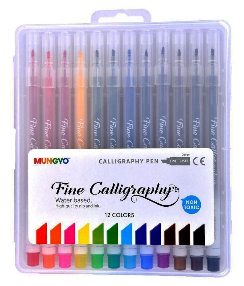     			Mungyo Calligraphy Assorted Colours Pen - Set of 12