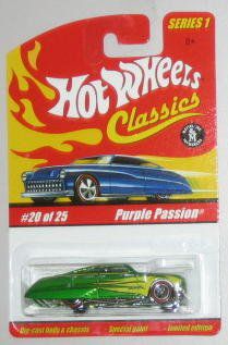 Purple Passion #20 of 25 1:64 Scale Collectible Die Cast Car Hot Wheels Classic Series 1