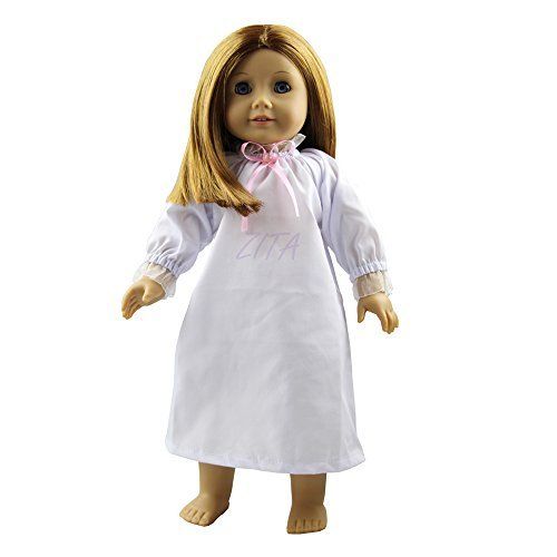 american girl doll white dress