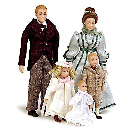 victorian dollhouse family