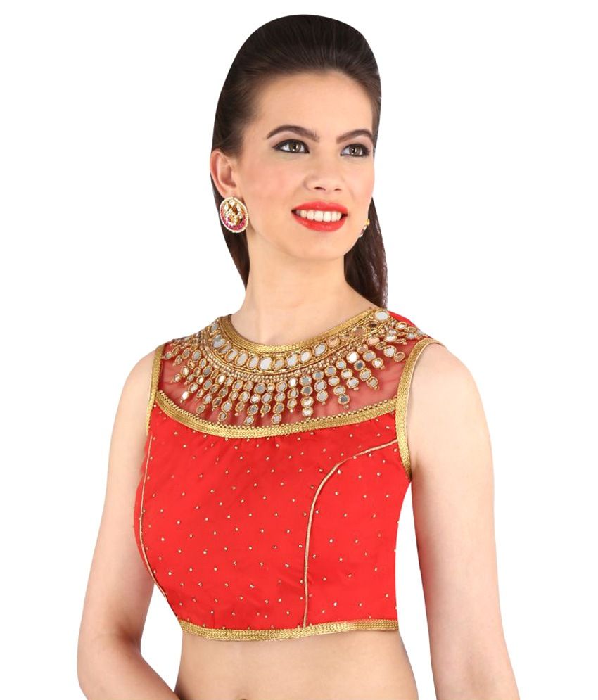 v shape gala blouse