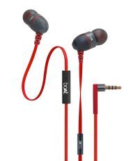 boAt BassHeads 200 In Ear Wired With Mic Earphones Red