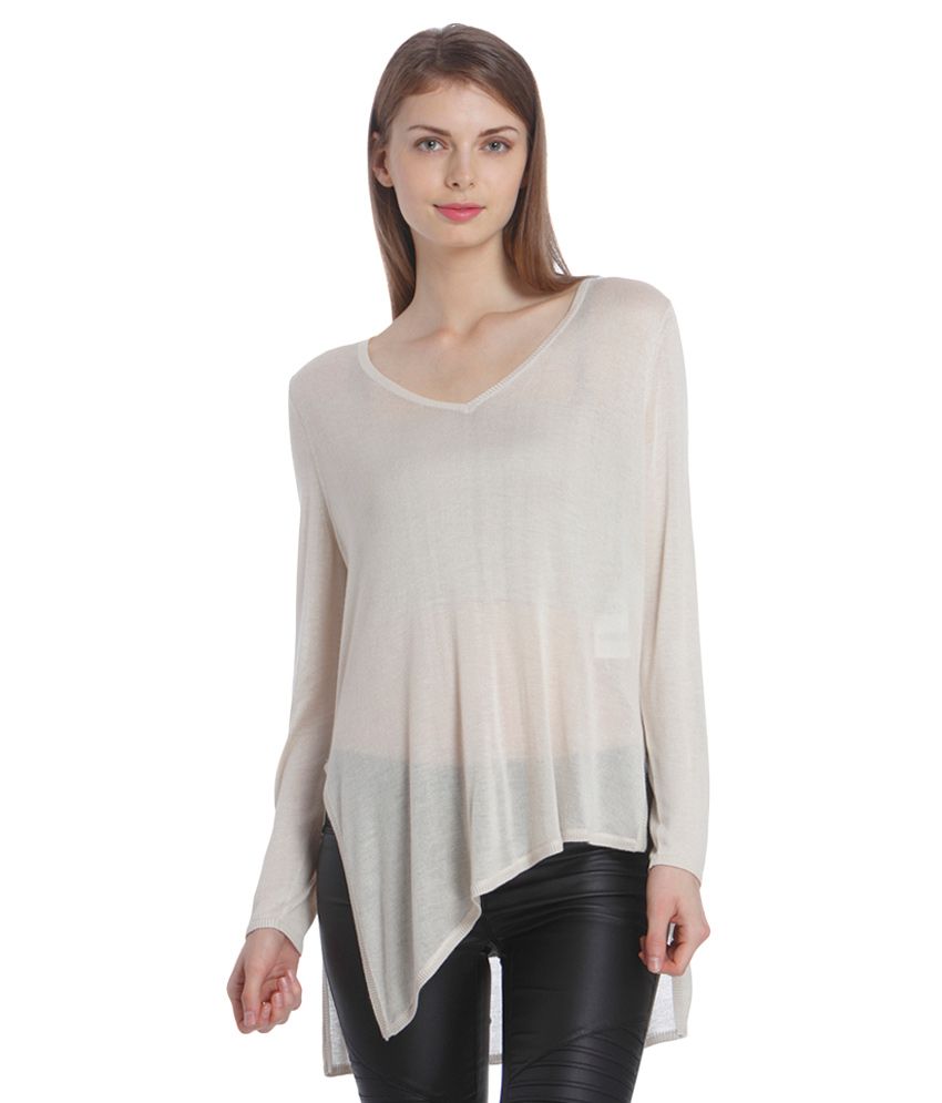 ONLY Gray Full Sleeves Tops - Buy ONLY Gray Full Sleeves Tops Online at ...