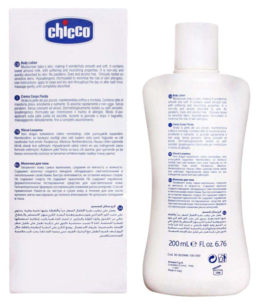 chicco baby body lotion