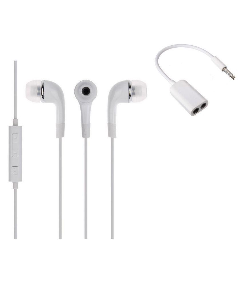 Earphone Splitter Combo For Oppo Micromax Redmi Intex Lava Gionee