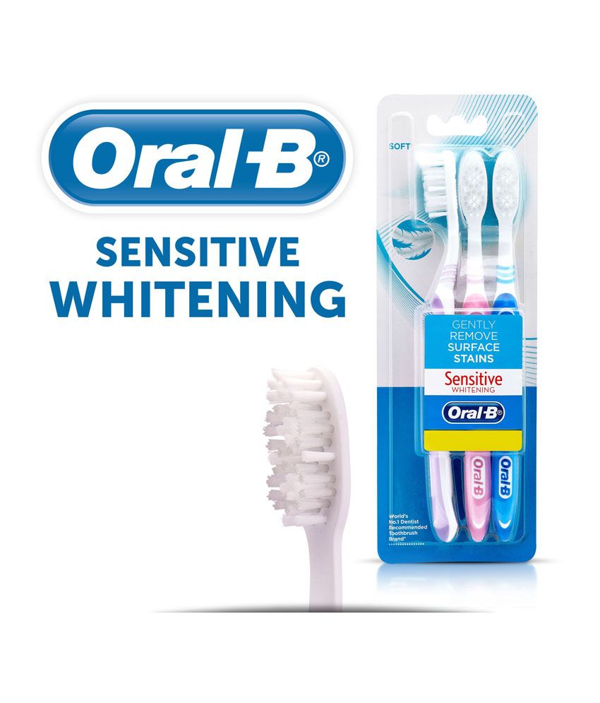 Oral-B Sensitive Whitening Toothbrush Soft Buy 2 Get 1 ...