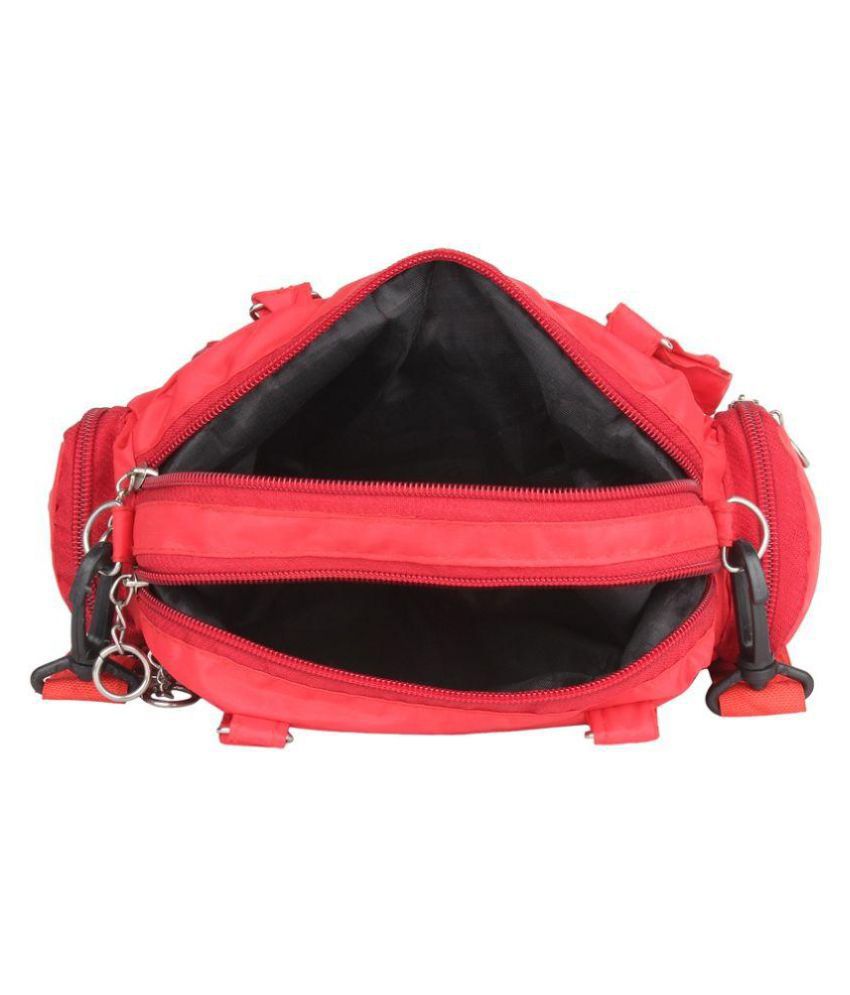 Best Deal Red Canvas Sling Bag Cum Travel Kit Buy Best Deal Red