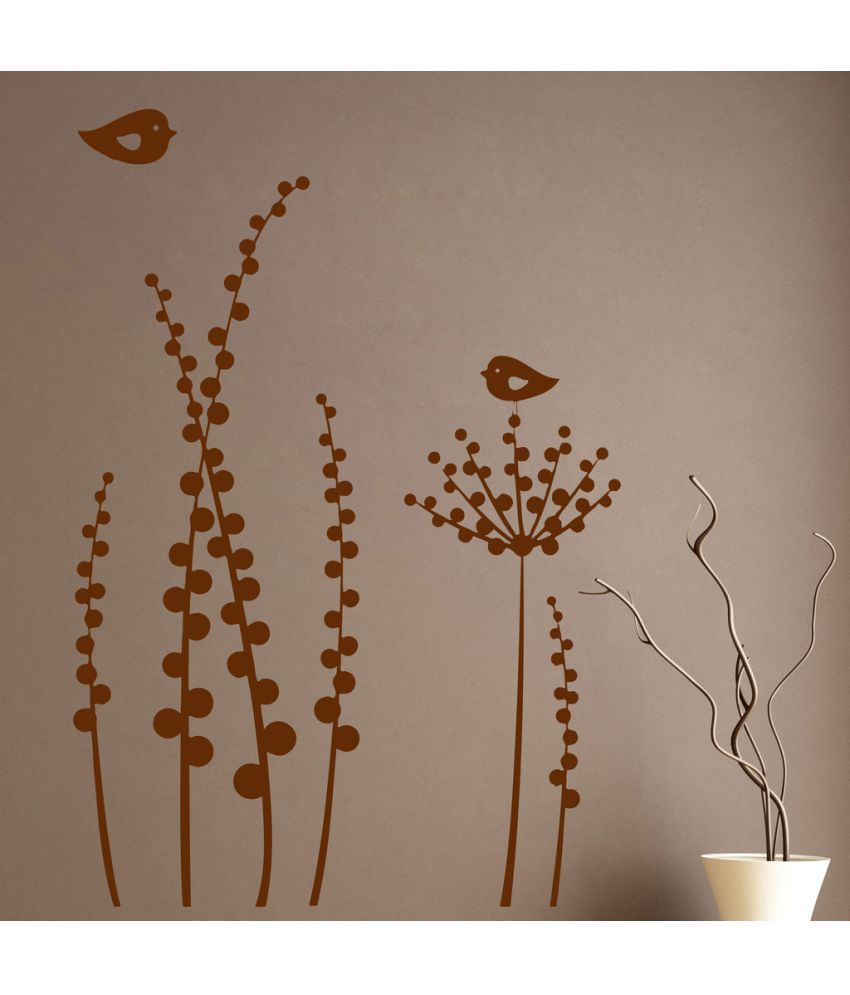     			Decor Villa New Flower PVC Wall Stickers