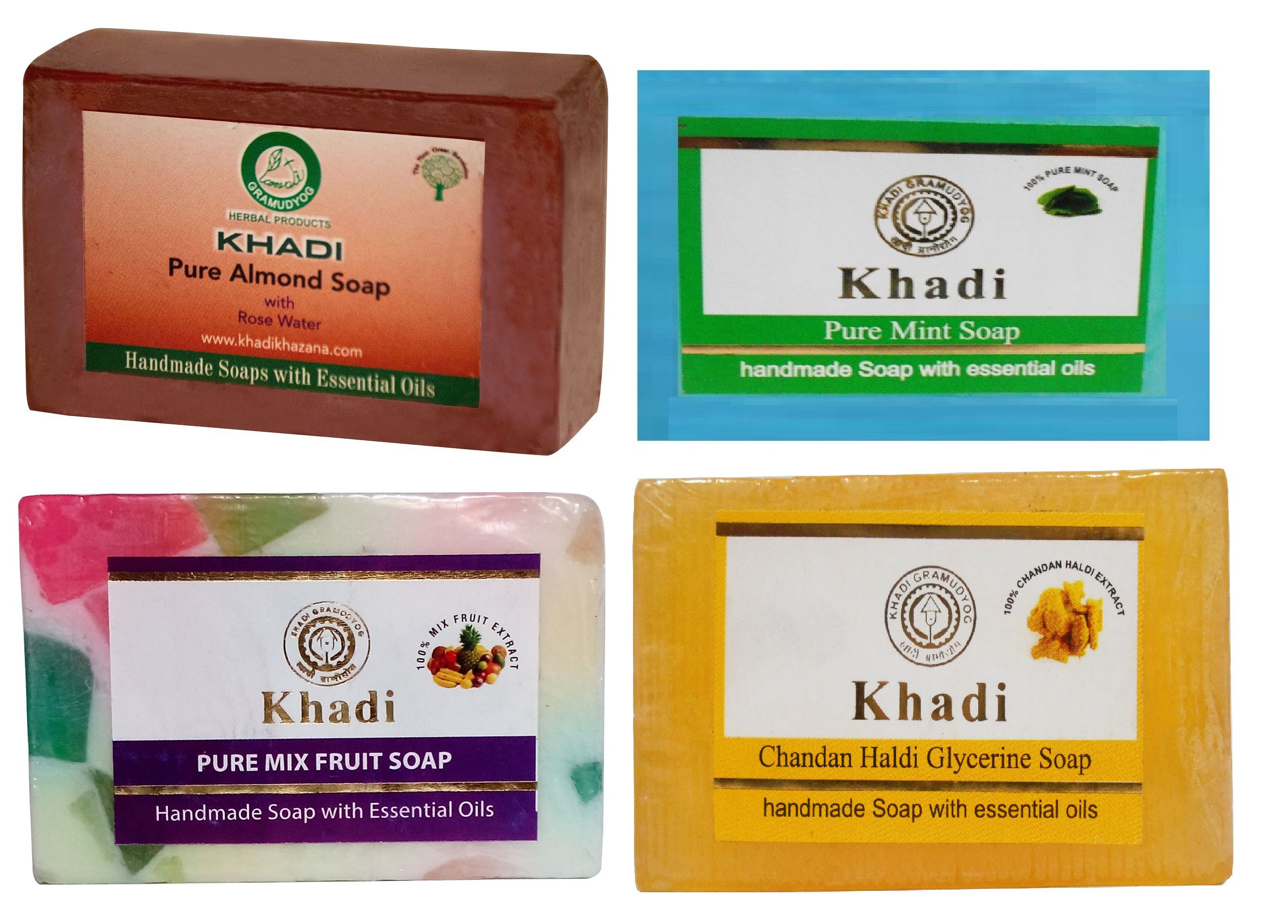     			Khadi Herbal Soap 125 gm Pack of 4