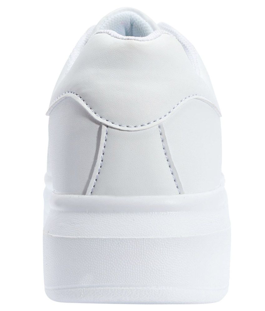 truffle collection white solid sneakers