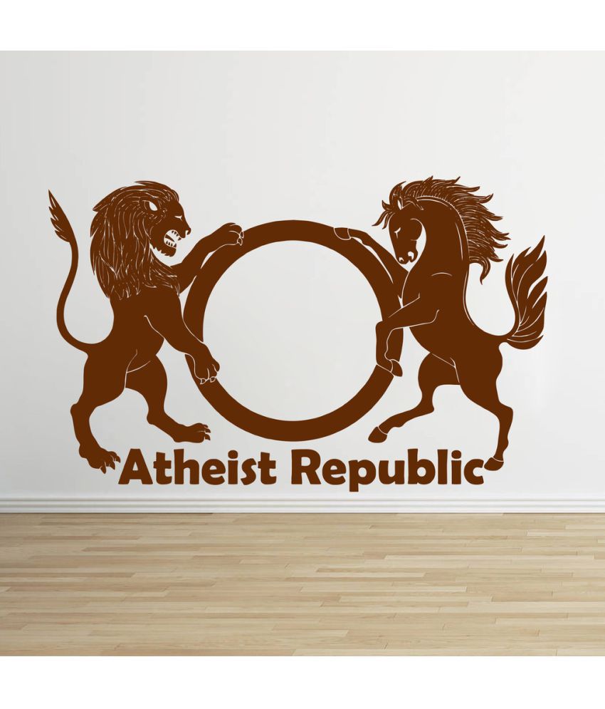     			Decor Villa Atheist Republic PVC Wall Stickers