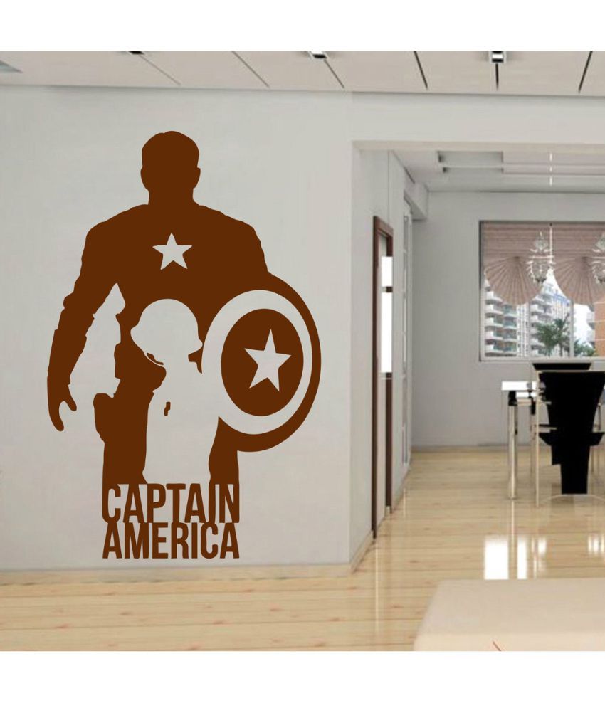     			Decor Villa Captain America PVC Wall Stickers