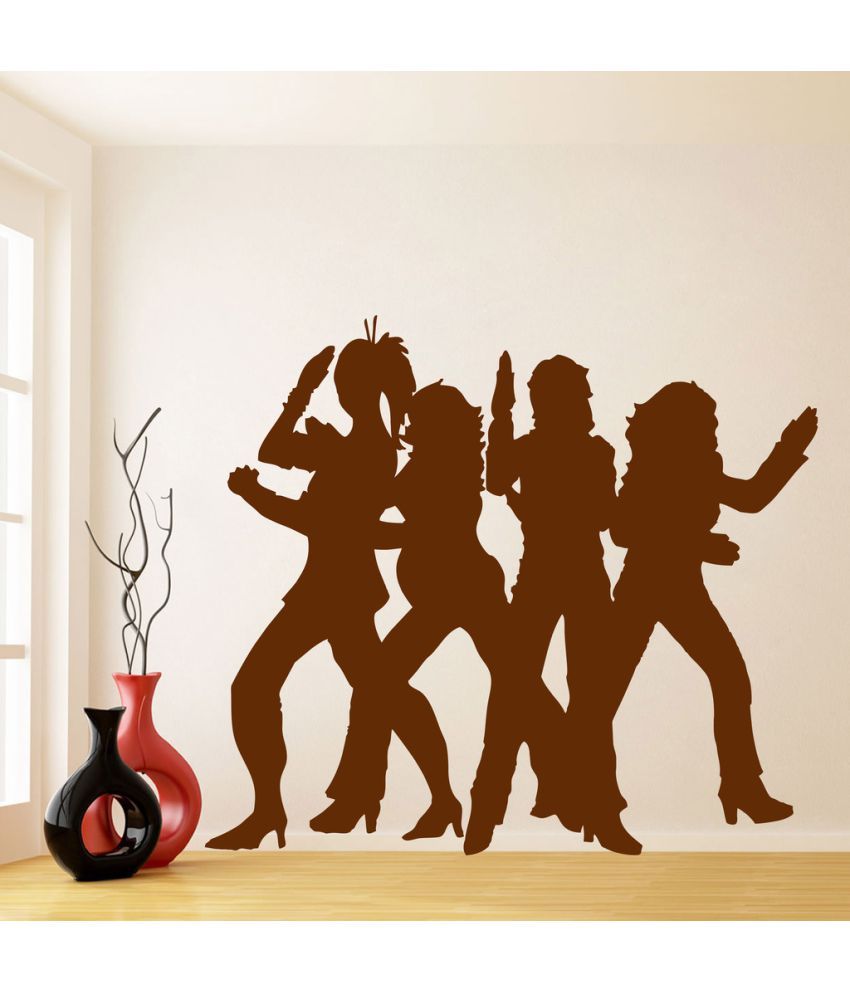     			Decor Villa Girl Gang PVC Wall Stickers