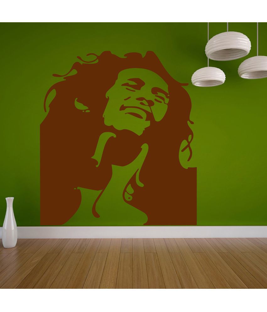     			Decor Villa Bob Marley PVC Wall Stickers