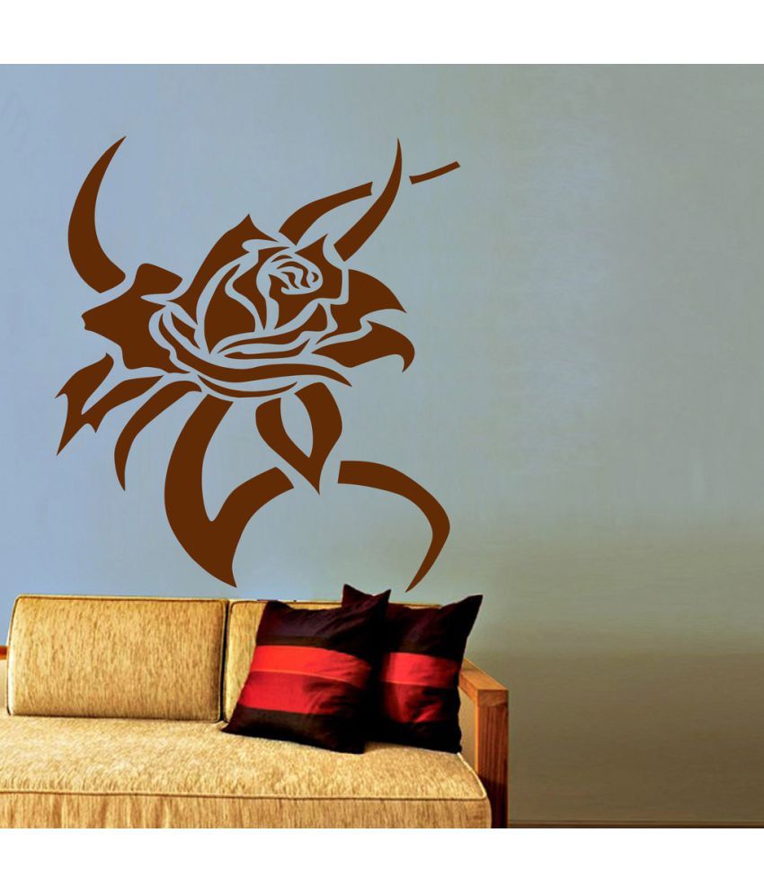     			Decor Villa Rose PVC Wall Stickers