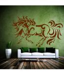 Decor Villa Horse With Fire PVC Wall Stickers