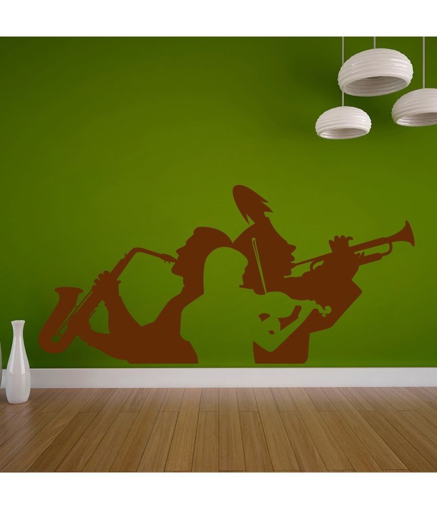     			Decor Villa Singer Instruments PVC Wall Stickers