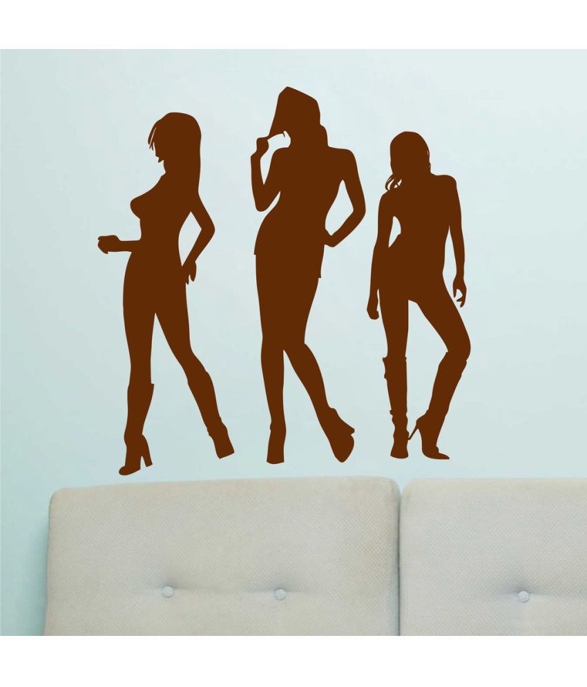     			Decor Villa Girls Gang PVC Wall Stickers