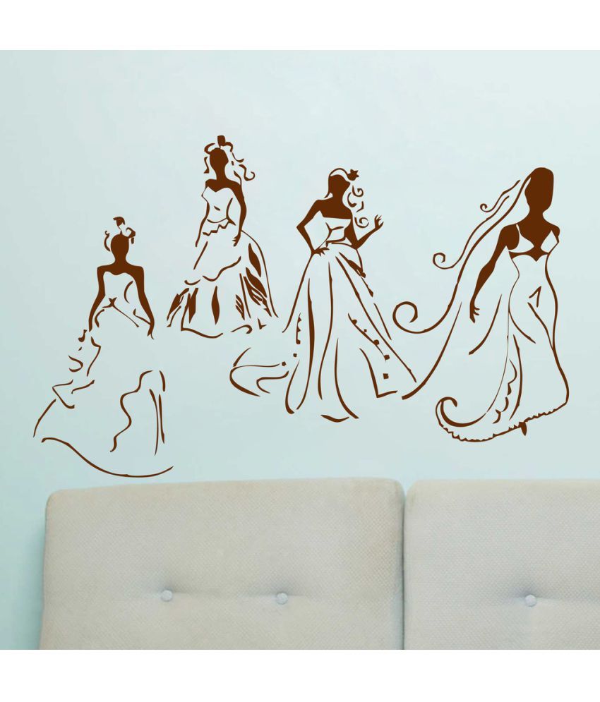     			Decor Villa Girls Group PVC Wall Stickers