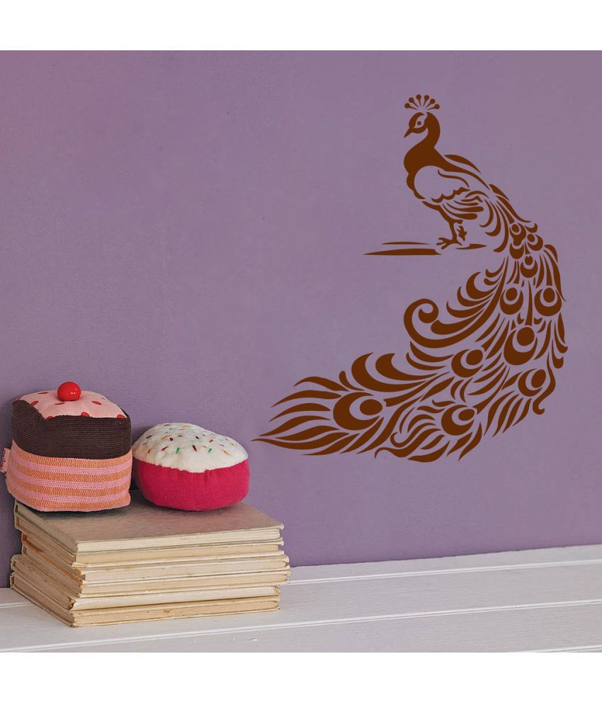     			Decor Villa Peacock PVC Wall Stickers