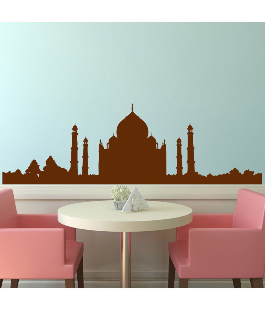     			Decor Villa Tajmahal PVC Wall Stickers