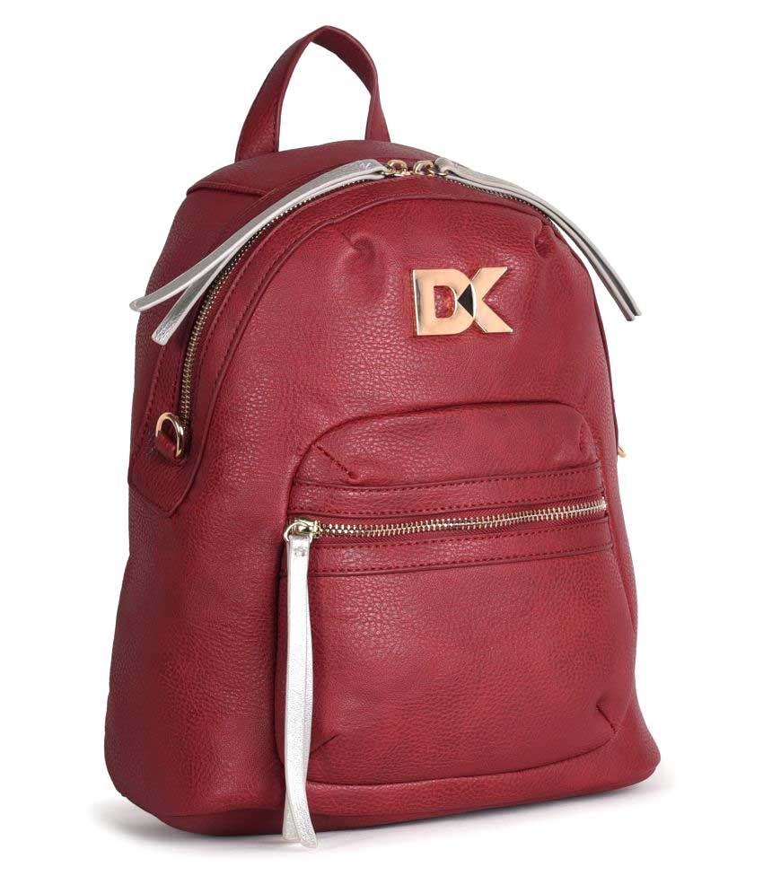 Diana Korr Maroon P.U. Backpack Buy Diana Korr Maroon P.U. Backpack