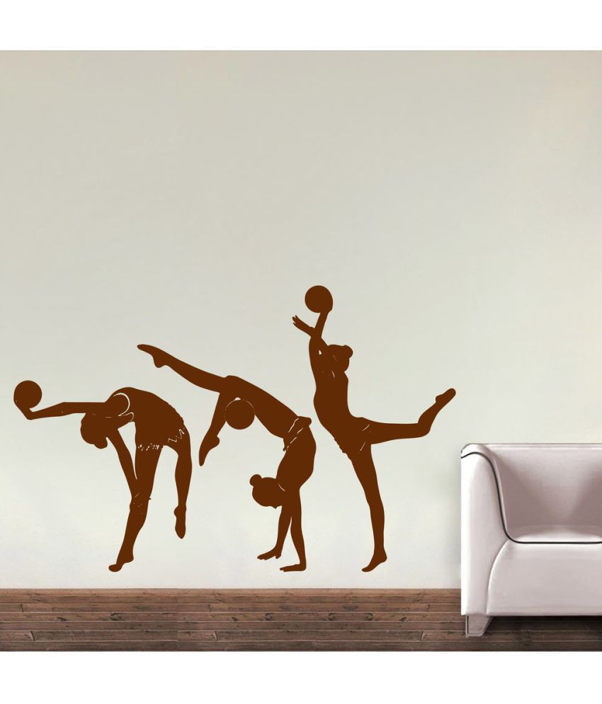     			Decor Villa Rhythmic Gymnastic PVC Wall Stickers