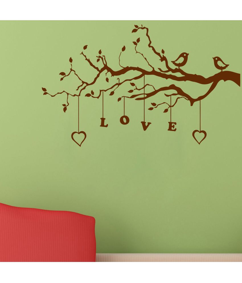     			Decor Villa Birds Love Tree PVC Wall Stickers