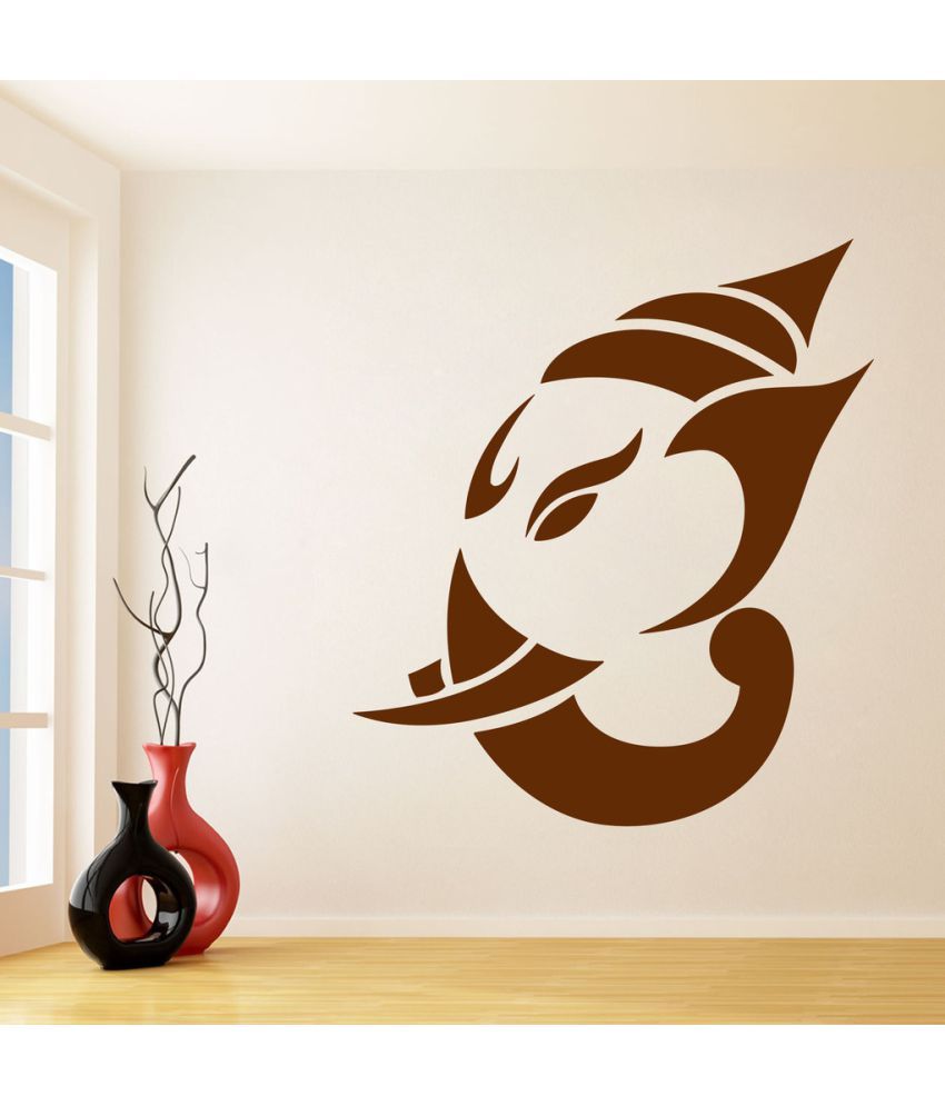     			Decor Villa Face of Ganesha PVC Wall Stickers