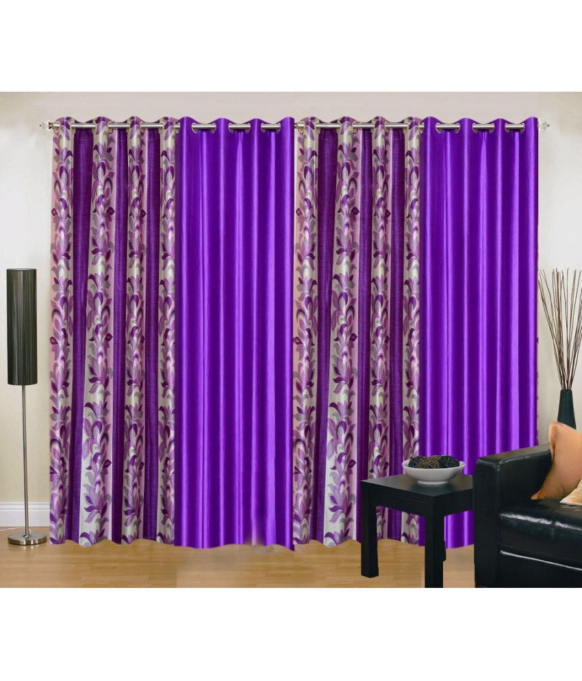     			Stella Creations Set of 4 Door Eyelet Curtains