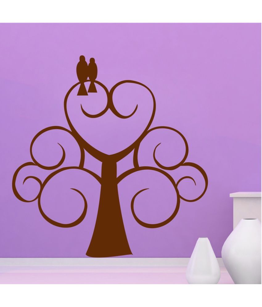     			Decor Villa Two Bird PVC Wall Stickers