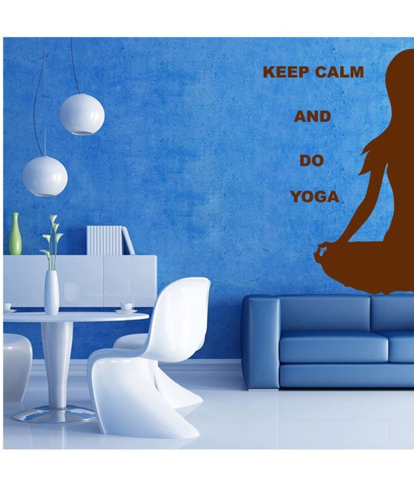     			Decor Villa Yoga PVC Wall Stickers