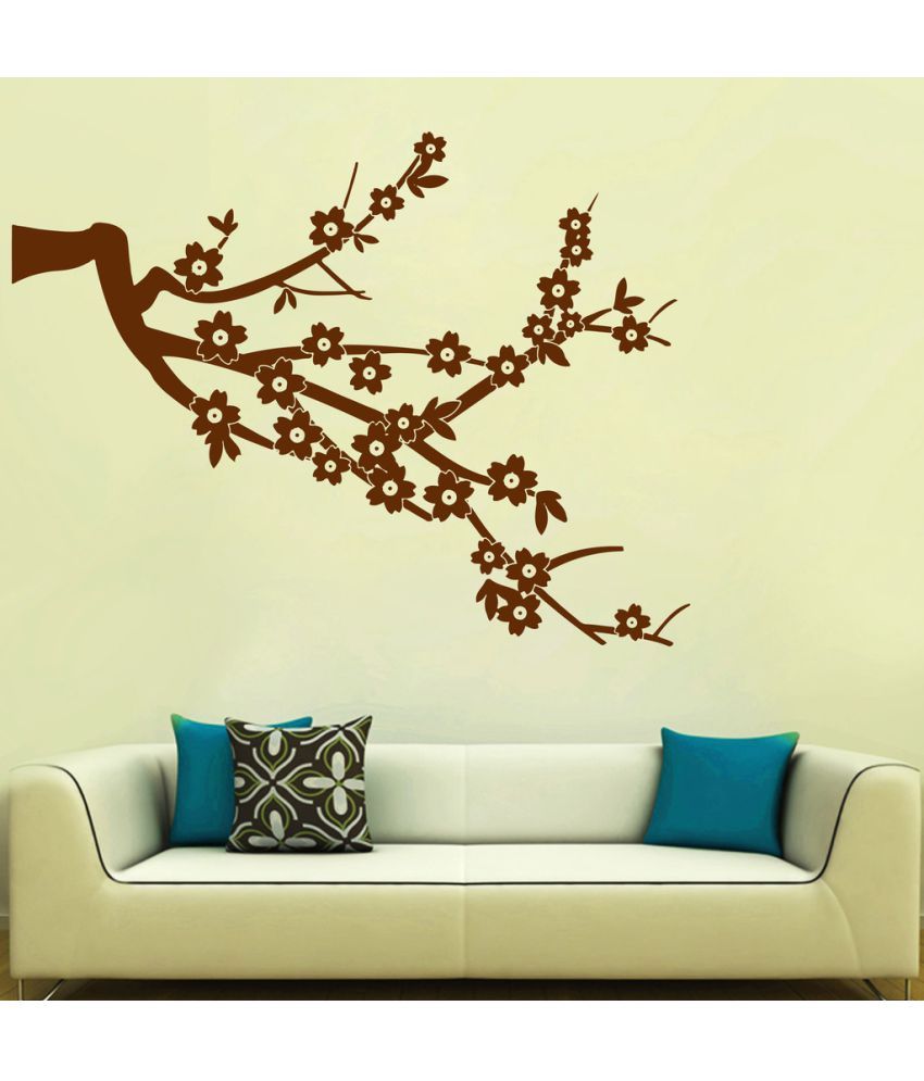     			Decor Villa Full Flowers PVC Wall Stickers