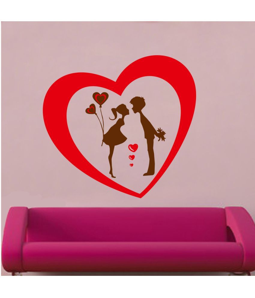     			Decor Villa Kiss Me PVC Wall Stickers