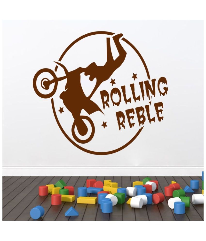     			Decor Villa Rolling Reble PVC Wall Stickers