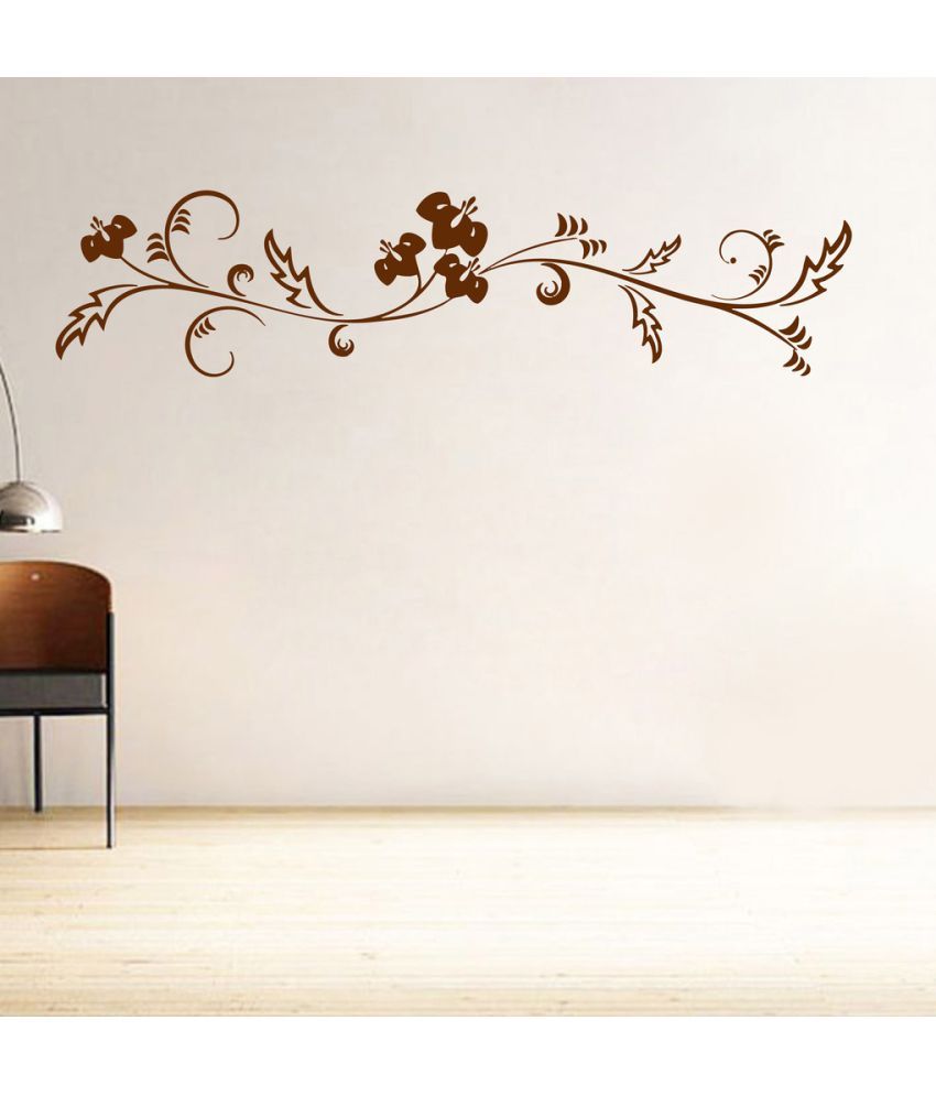     			Decor Villa Flower PVC Wall Stickers