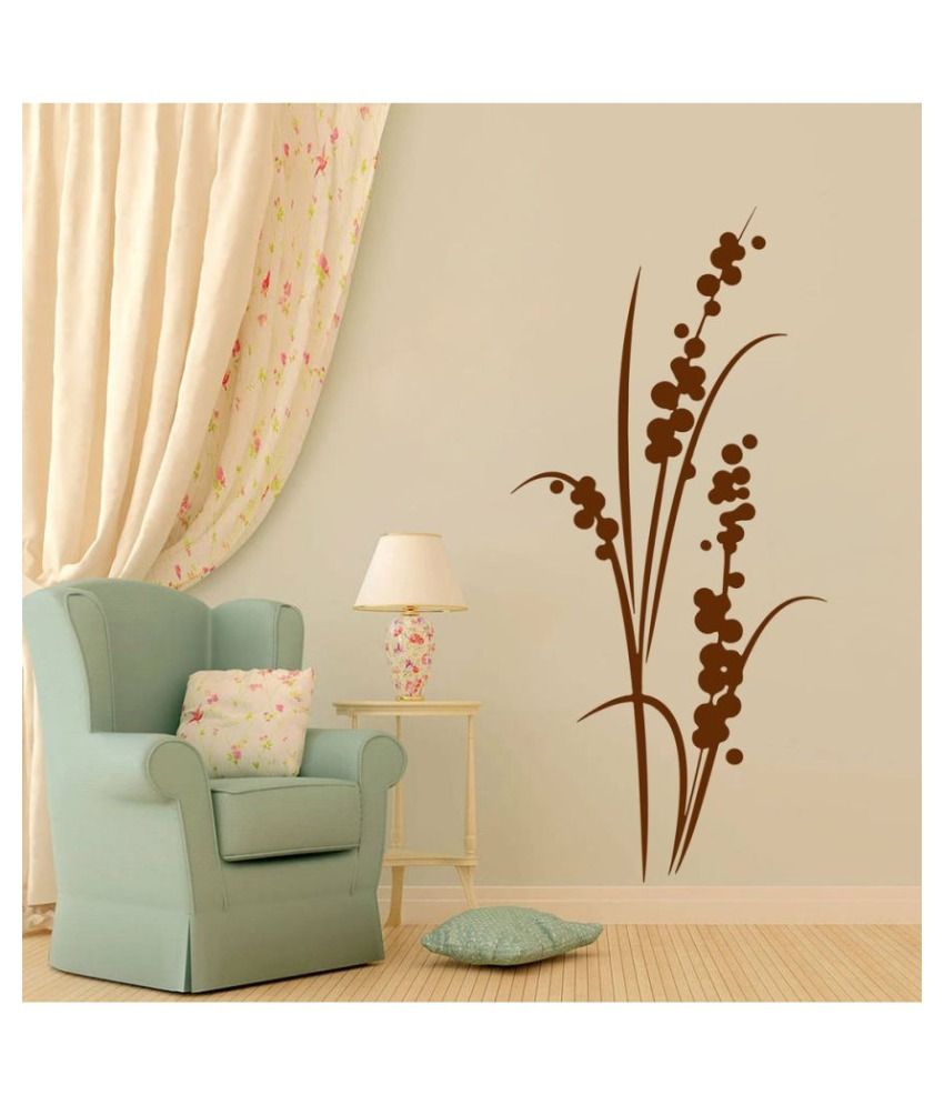     			Decor Villa Flower PVC Wall Stickers