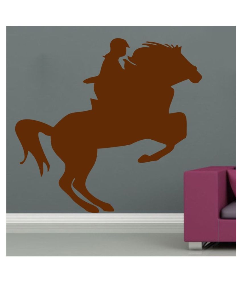     			Decor Villa Horse Riding PVC Wall Stickers