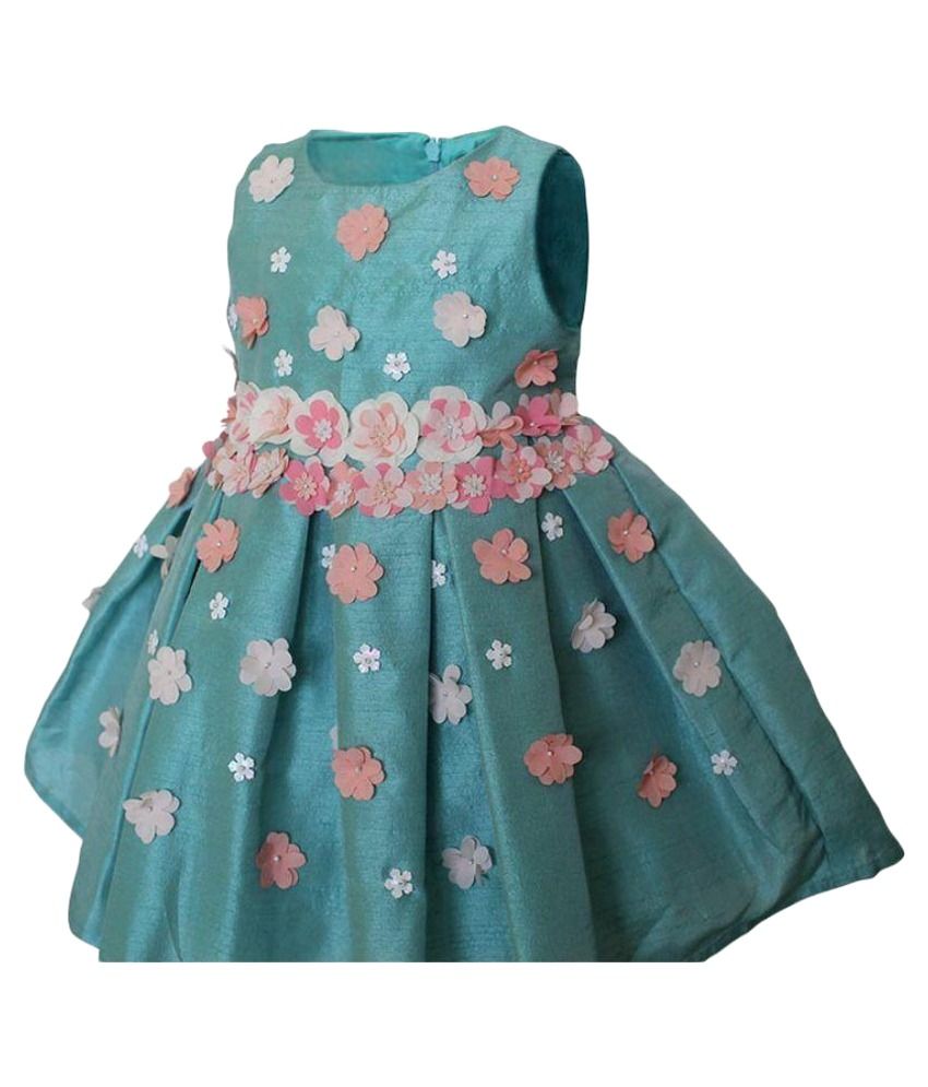 light green frock design