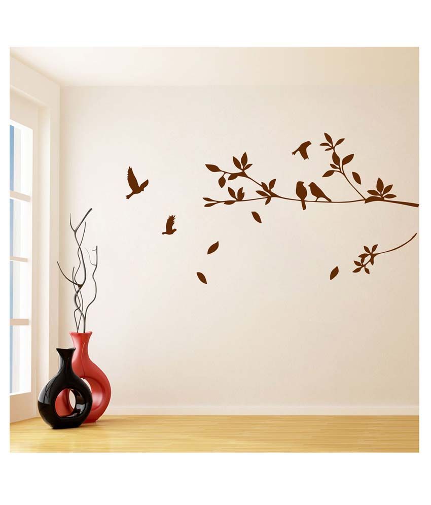     			Decor Villa Bird Flying On Tree PVC Wall Stickers