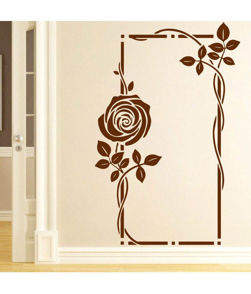     			Decor Villa Mirror Flower PVC Wall Stickers