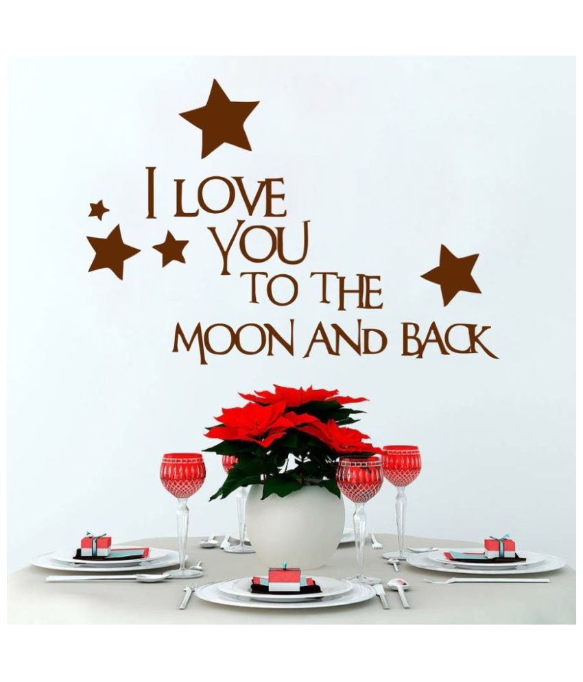     			Decor Villa The Moon PVC Wall Stickers