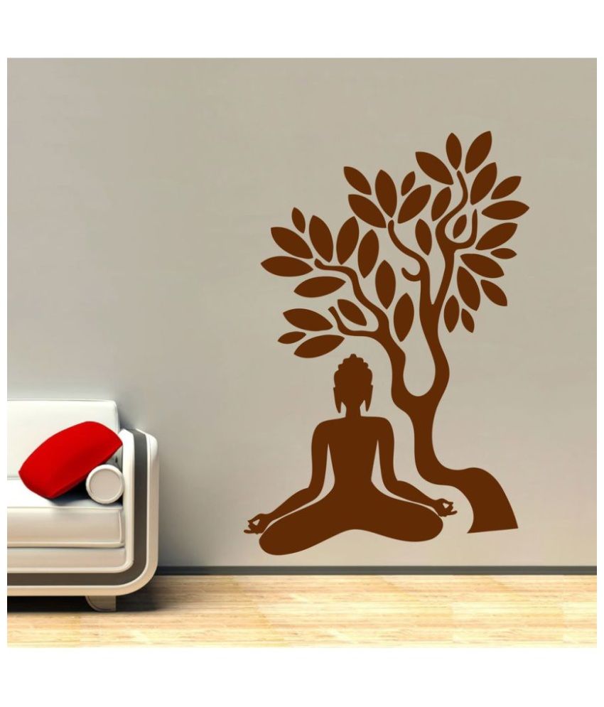     			Decor Villa Lord Gautama Buddha Ji PVC Wall Stickers